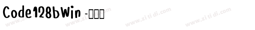 Code128bWin 字体转换